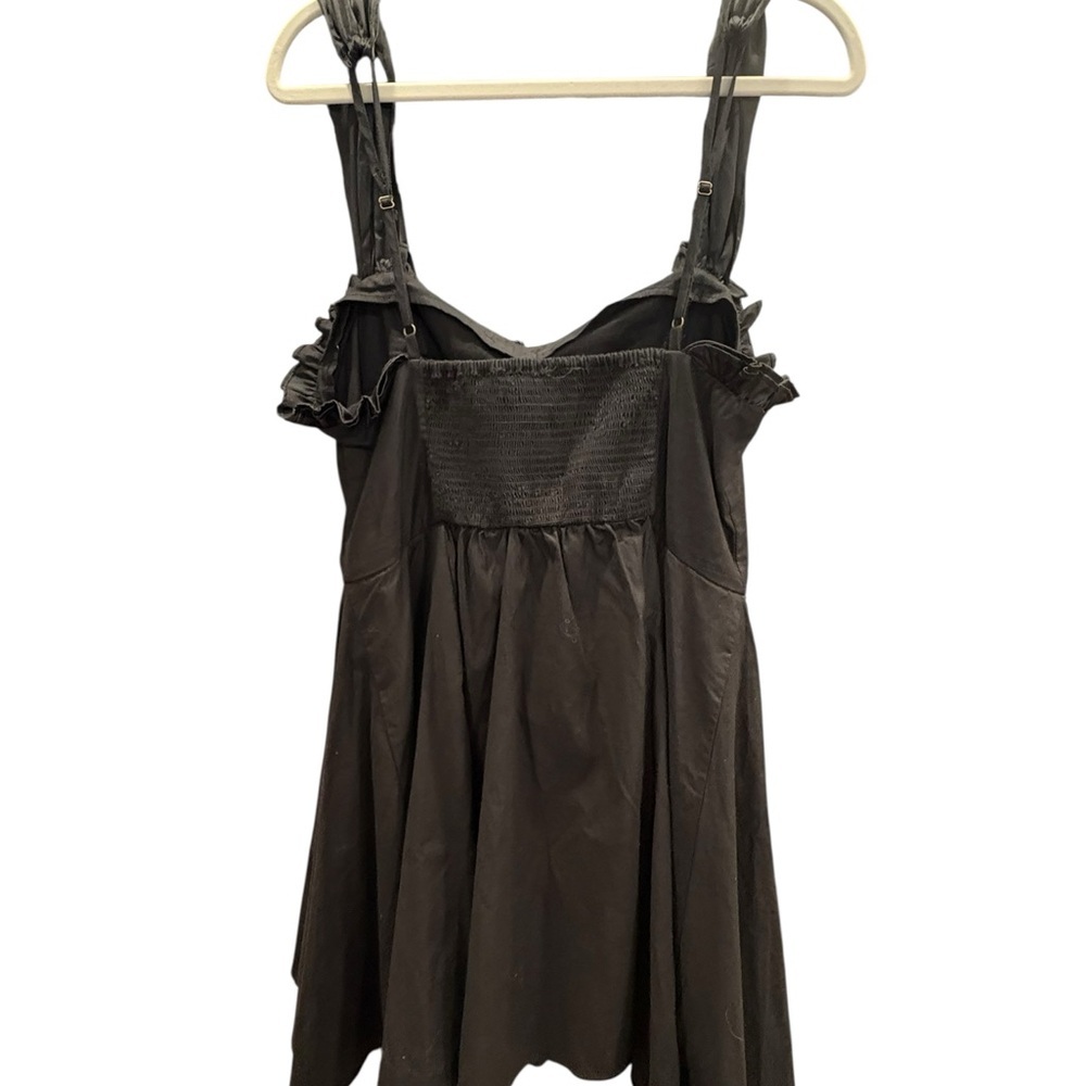 Free People NWT Black Sweetheart Neck Midnight Magic Fit & Flare Dress Size L - Picture 5 of 7
